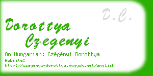 dorottya czegenyi business card